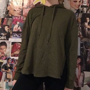 Green pullover hoodie